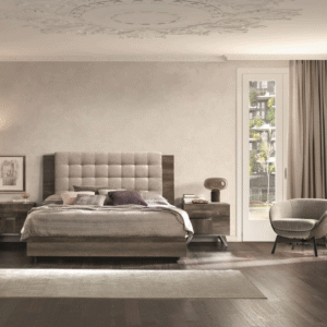 Voodi Medea Vintage Oak pehme peatsiga
