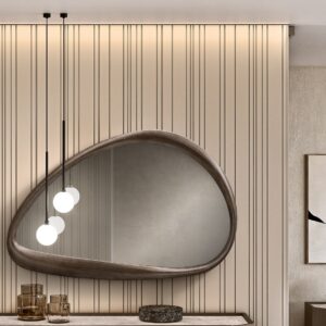 Kaasaegne disainpeegel Petra (Satin Bronze)